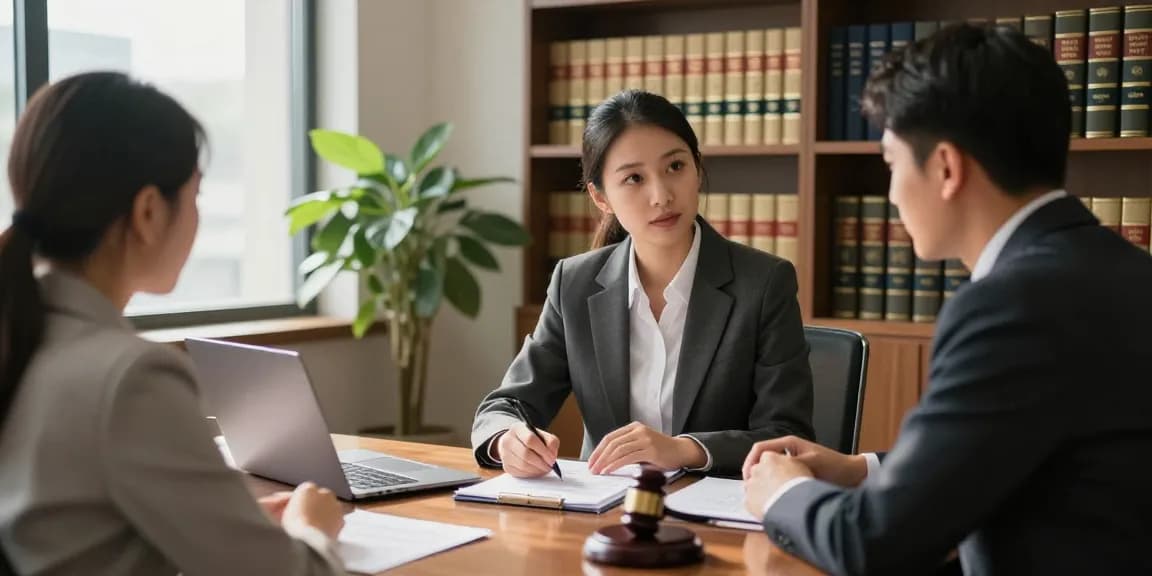 Legal consultation in a professional law office on the website