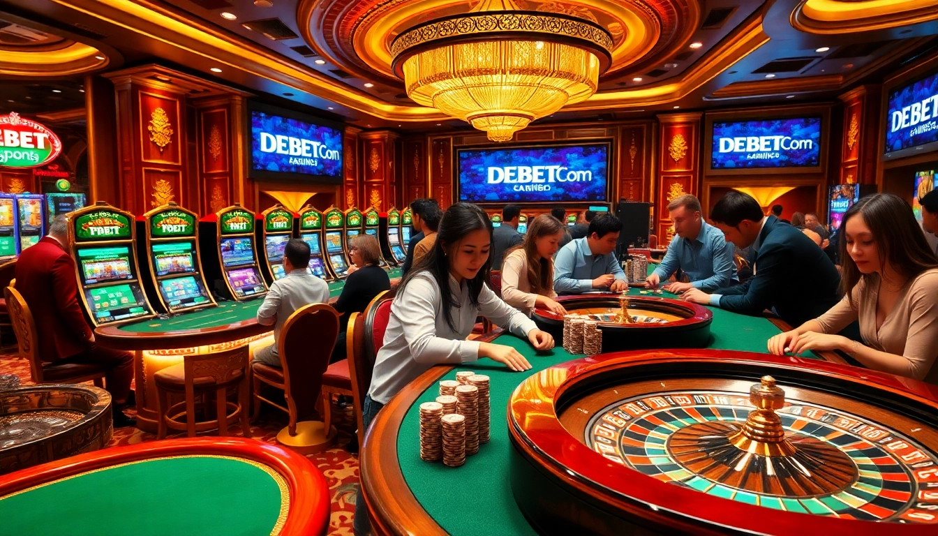 Experience thrilling gameplay at DEBET.Com with our luxurious casino atmosphere.