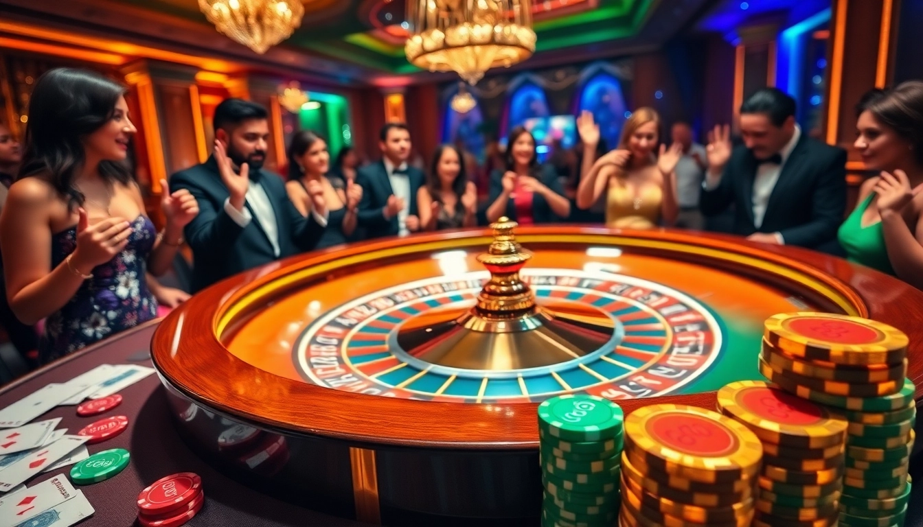 Experience the thrill of GG88 at a luxurious roulette table in a casino setting.