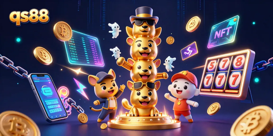 Engage in exciting qs88 gaming with animated characters and vibrant casino elements