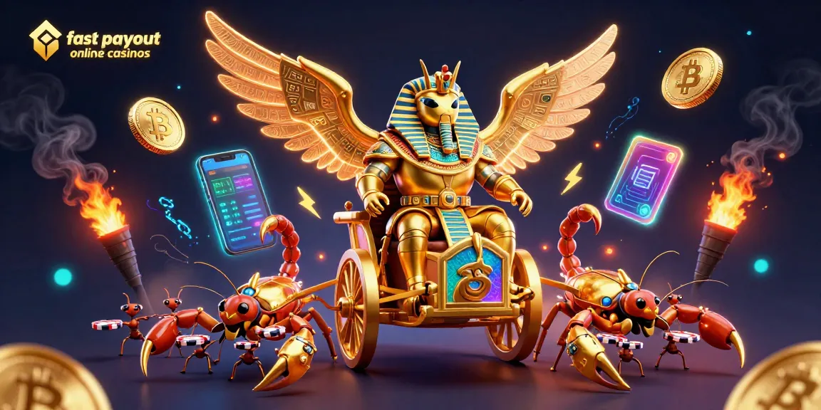 Engage with fast payout online casinos featuring vibrant casino elements in a 3D illustration.