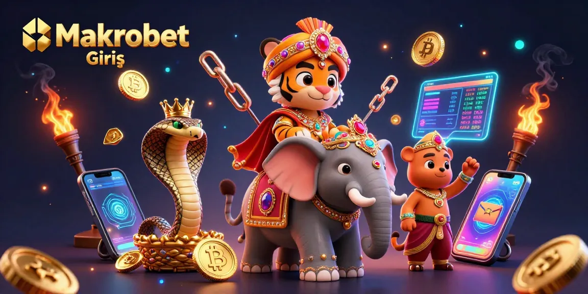 Experience Makrobet Giriş with vibrant characters and dynamic cryptocurrency elements.