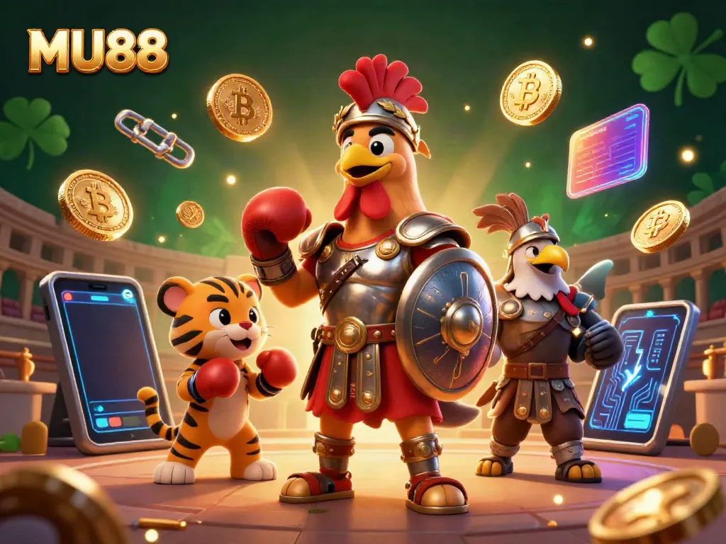 Engage in the thrilling world of MU88 with exciting games and rewards illustrated in vivid 3D.