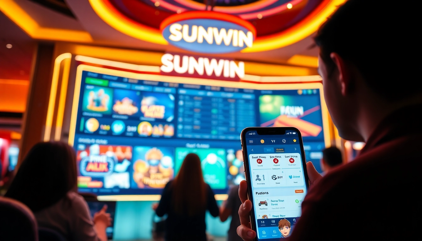 SUNWIN online gaming platform showcasing engaging casino games and sports betting